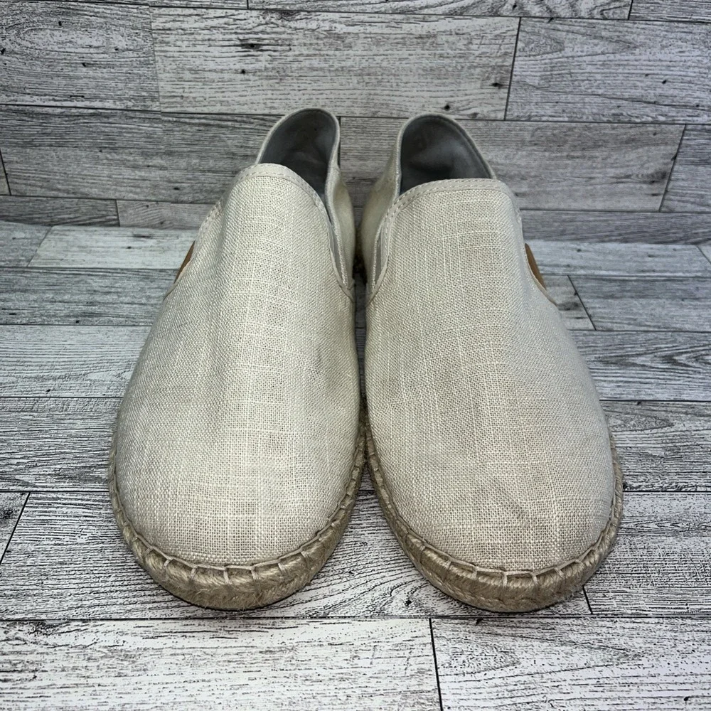 OluKai Kaula Pa'a Kapa Beige Slip On Comfort Espadrilles Loafer Shoes Women‎ 10